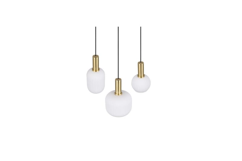Pendel TRIO Diva 3-del, Mattmässing/vit - 3-del, Mattmässing/vit - Belysning & el - Inomhusbelysning & lampor - Taklampa & takbelysning - Pendellampor & hänglampor