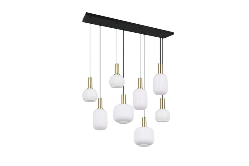 Pendel TRIO Diva 8-del, Mattmässing/vit - 8-del, Mattmässing/vit - Belysning & el - Inomhusbelysning & lampor - Taklampa & takbelysning - Pendellampor & hänglampor