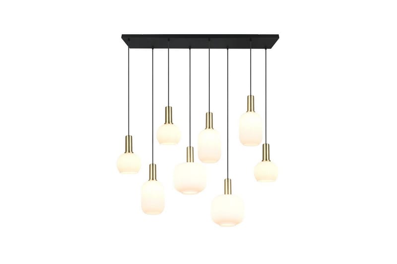 Pendel TRIO Diva 8-del, Mattmässing/vit - 8-del, Mattmässing/vit - Belysning & el - Inomhusbelysning & lampor - Taklampa & takbelysning - Pendellampor & hänglampor