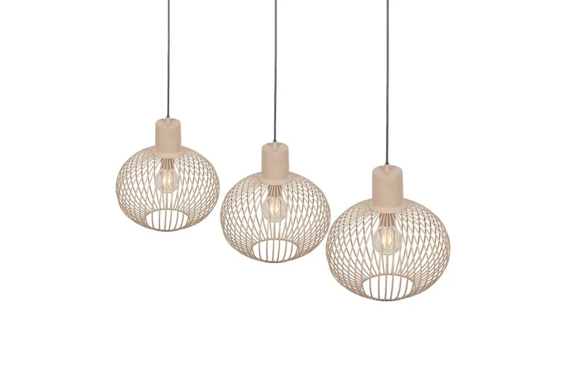 Pendel TRIO Gila 3-del, Sand - 3-del, Sand - Belysning & el - Inomhusbelysning & lampor - Taklampa & takbelysning - Pendellampor & hänglampor