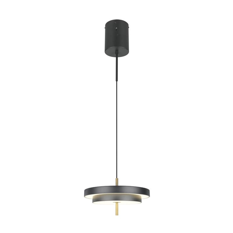 Pendel TRIO Keaton - 1 lampa 40 cm, Mattsvart/Mässing - Belysning & el - Inomhusbelysning & lampor - Taklampa & takbelysning - Pendellampor & hänglampor