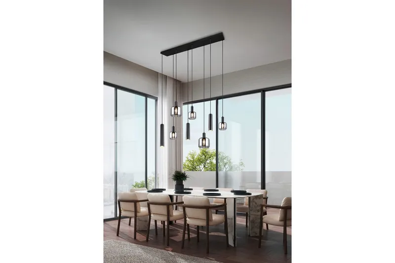 Pendel TRIO Mataro 8-del - 8-del - Belysning & el - Inomhusbelysning & lampor - Taklampa & takbelysning - Pendellampor & hänglampor