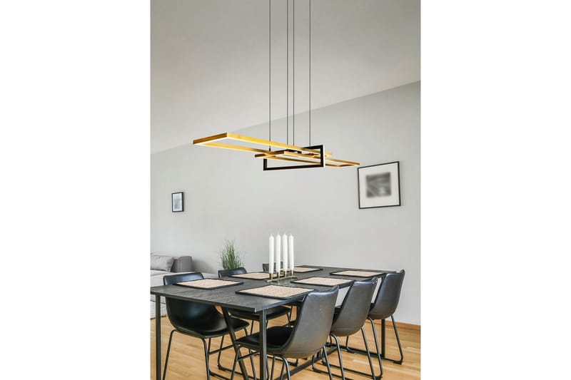 Pendel TRIO Salinas Mattmässing/mattsvart - Mattmässing/mattsvart - Belysning & el - Inomhusbelysning & lampor - Taklampa & takbelysning - Pendellampor & hänglampor