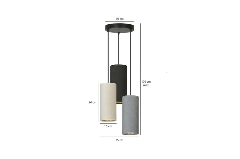 Bente 3 Premium Mix pendel - Scandinavian Choice - Taklampa kök - Fönsterlampa hängande - Fönsterlampa - Pendellampor & hänglampor - Sovrumslampa - Vardagsrumslampa