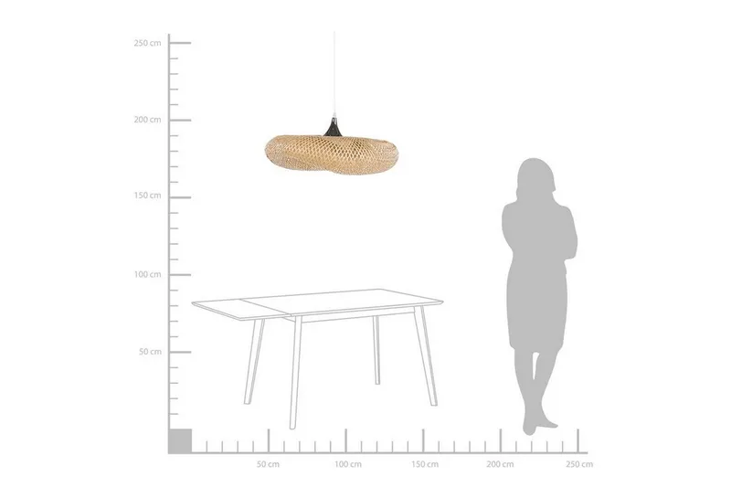 Boyne Taklampa Liten - Bambu/Ljusbrun - Belysning & el - Inomhusbelysning & lampor - Taklampa & takbelysning - Pendellampor & hänglampor