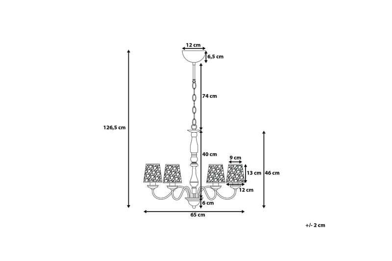 Bradano Taklampa 65 cm - Silver - Taklampa kök - Fönsterlampa hängande - Fönsterlampa - Pendellampor & hänglampor - Sovrumslampa - Vardagsrumslampa