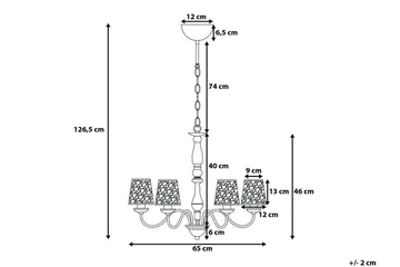 Bradano Taklampa 65 cm - Silver - Belysning & el - Inomhusbelysning & lampor - Taklampa & takbelysning - Pendellampor & hänglampor