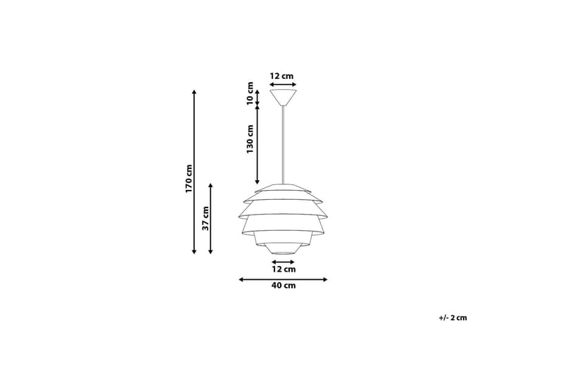 Congo Taklampa 40 cm - Vit - Belysning & el - Inomhusbelysning & lampor - Taklampa & takbelysning - Pendellampor & hänglampor