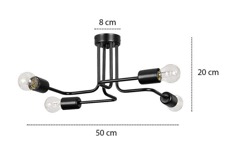 Diesel 4 pendel Svart - Scandinavian Choice - Taklampa kök - Fönsterlampa hängande - Fönsterlampa - Pendellampor & hänglampor - Sovrumslampa - Vardagsrumslampa
