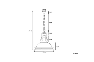Ebron Taklampa 38 cm - Silver - Belysning & el - Inomhusbelysning & lampor - Taklampa & takbelysning - Pendellampor & hänglampor
