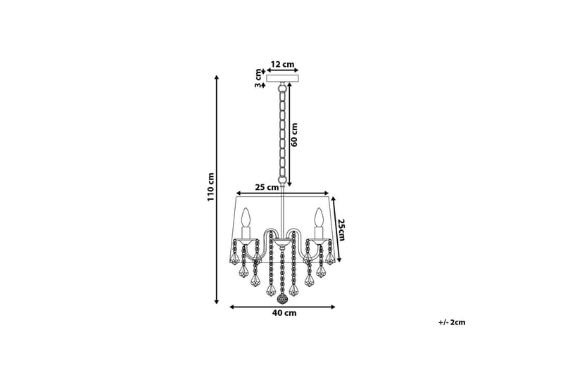 Evans Taklampa 40 cm - Grå - Taklampa kök - Fönsterlampa hängande - Fönsterlampa - Pendellampor & hänglampor - Sovrumslampa - Vardagsrumslampa