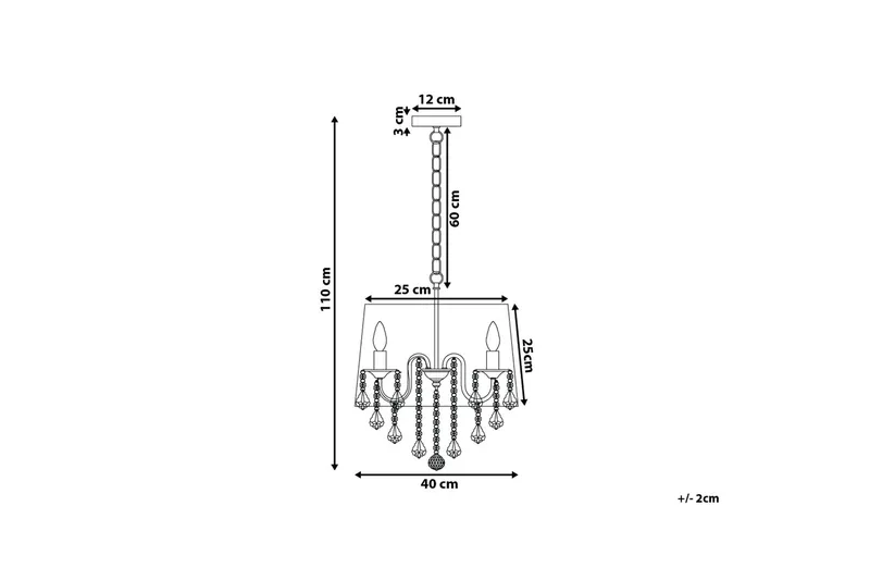 Evans Taklampa 40 cm - Vit - Belysning & el - Inomhusbelysning & lampor - Taklampa & takbelysning - Pendellampor & hänglampor