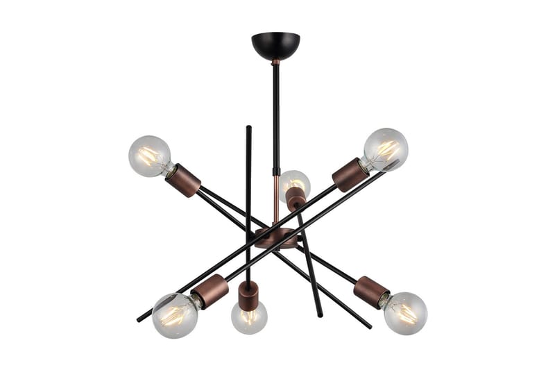 Gera Pendellampa Svart/Koppar 50x75 cm - Homemania - Belysning & el - Inomhusbelysning & lampor - Taklampa & takbelysning - Pendellampor & hänglampor