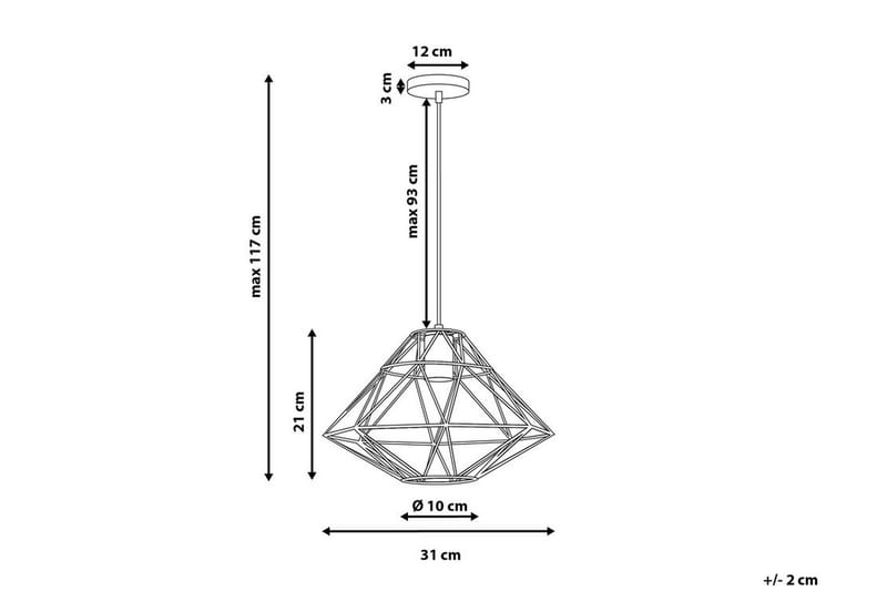 Guam Taklampa 31 cm - Svart - Taklampa kök - Fönsterlampa hängande - Fönsterlampa - Pendellampor & hänglampor - Sovrumslampa - Vardagsrumslampa