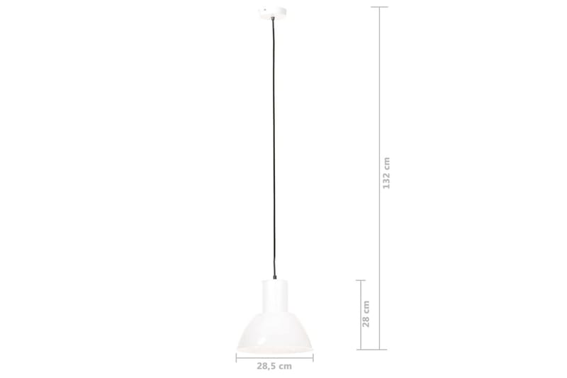 Hänglampa 25 W vit rund 28,5 cm E27 - Vit - Taklampa kök - Fönsterlampa hängande - Fönsterlampa - Pendellampor & hänglampor - Sovrumslampa - Vardagsrumslampa