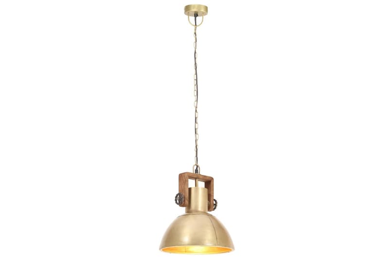 Hänglampa industriell 25 W mässing rund 30 cm E27 - Flerfärgad - Belysning & el - Inomhusbelysning & lampor - Taklampa & takbelysning - Pendellampor & hänglampor