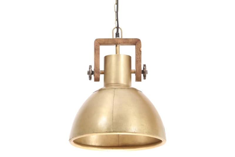 Hänglampa industriell 25 W mässing rund 30 cm E27 - Flerfärgad - Belysning & el - Inomhusbelysning & lampor - Taklampa & takbelysning - Pendellampor & hänglampor