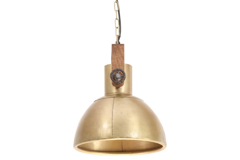 Hänglampa industriell 25 W mässing rund 30 cm E27 - Flerfärgad - Belysning & el - Inomhusbelysning & lampor - Taklampa & takbelysning - Pendellampor & hänglampor
