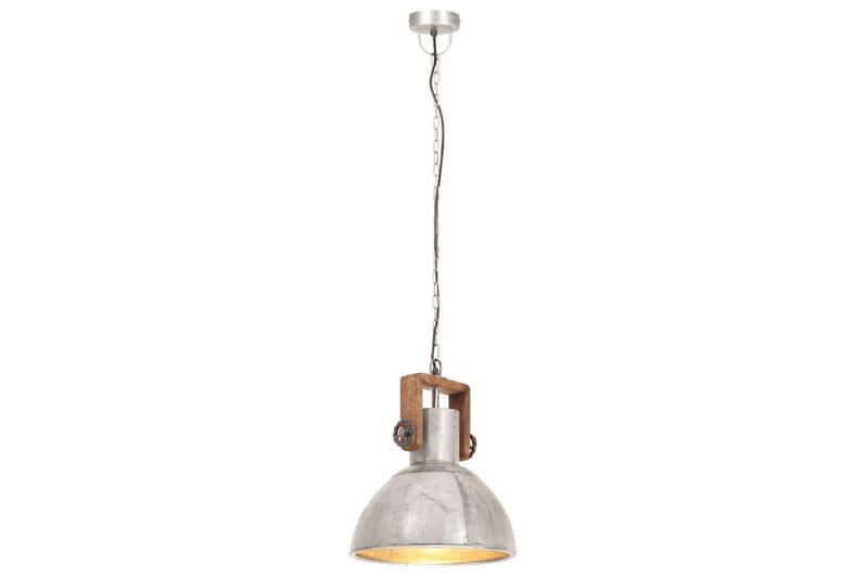 Hänglampa industriell 25 W silver rund 30 cm E27 - Silver - Belysning & el - Inomhusbelysning & lampor - Taklampa & takbelysning - Pendellampor & hänglampor
