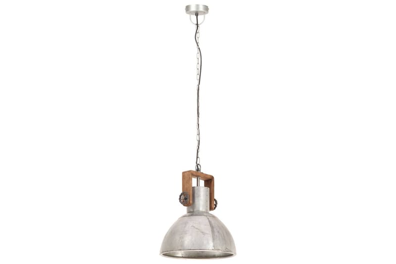 Hänglampa industriell 25 W silver rund 30 cm E27 - Silver - Belysning & el - Inomhusbelysning & lampor - Taklampa & takbelysning - Pendellampor & hänglampor