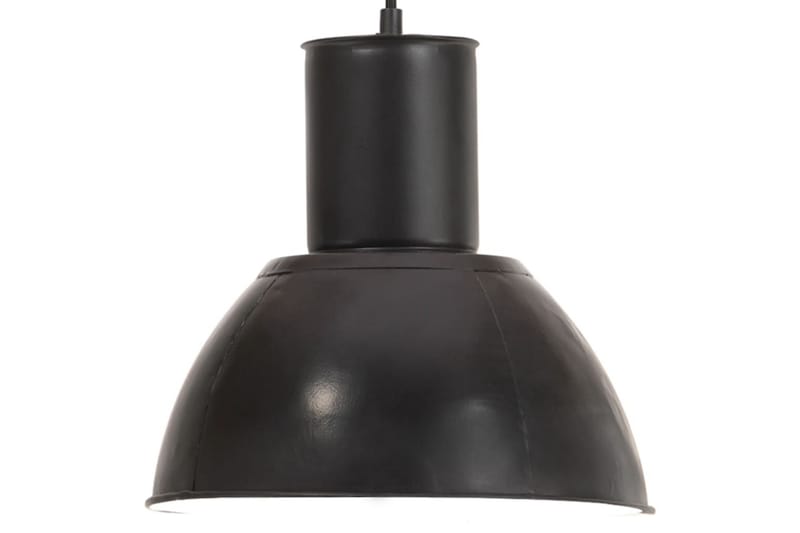 Hänglampa industriell 25 W svart rund 28,5 cm E27 - Svart - Belysning & el - Inomhusbelysning & lampor - Taklampa & takbelysning - Pendellampor & hänglampor