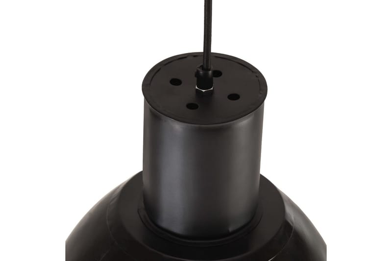 Hänglampa industriell 25 W svart rund 28,5 cm E27 - Svart - Belysning & el - Inomhusbelysning & lampor - Taklampa & takbelysning - Pendellampor & hänglampor