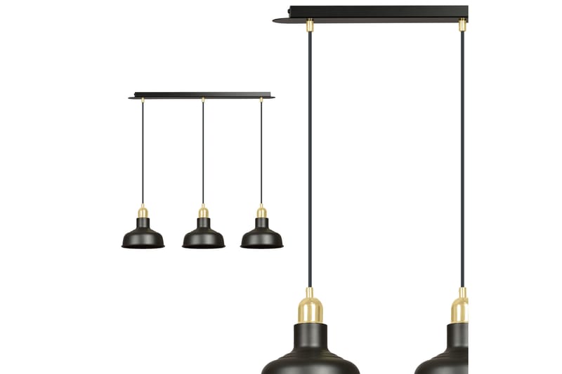 Ibor 3 pendel Svart - Scandinavian Choice - Taklampa kök - Fönsterlampa hängande - Fönsterlampa - Pendellampor & hänglampor - Sovrumslampa - Vardagsrumslampa