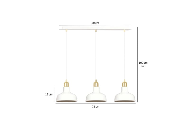 Ibor 3 pendel Vit - Scandinavian Choice - Taklampa kök - Fönsterlampa hängande - Fönsterlampa - Pendellampor & hänglampor - Sovrumslampa - Vardagsrumslampa