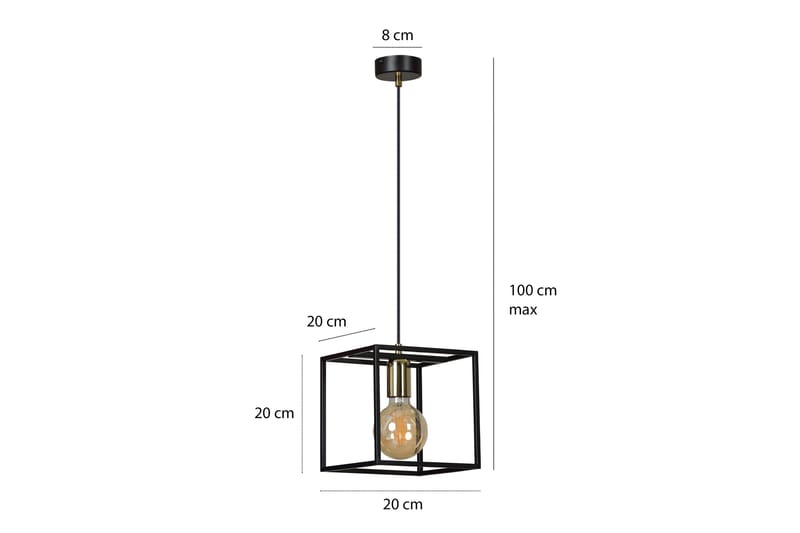 Karmen 1 pendel Svart - Scandinavian Choice - Taklampa kök - Fönsterlampa hängande - Fönsterlampa - Pendellampor & hänglampor - Sovrumslampa - Vardagsrumslampa