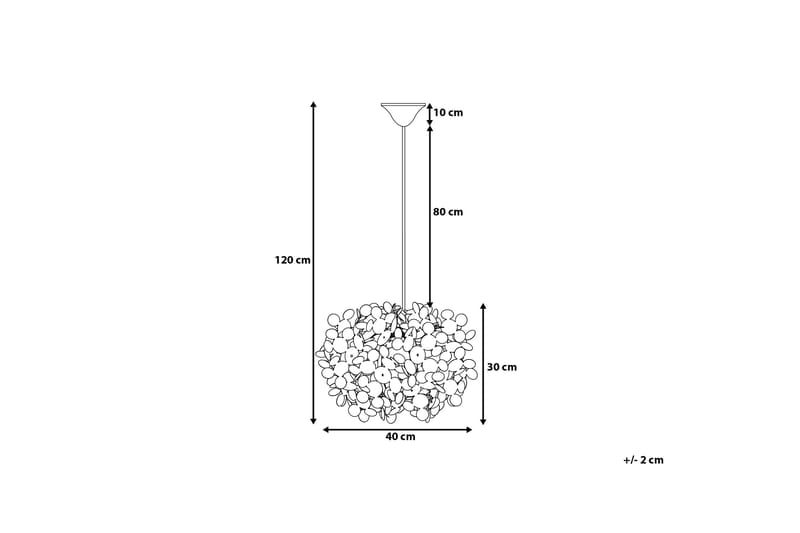 Lamone Taklampa 40 cm - Vit - Belysning & el - Inomhusbelysning & lampor - Taklampa & takbelysning - Pendellampor & hänglampor