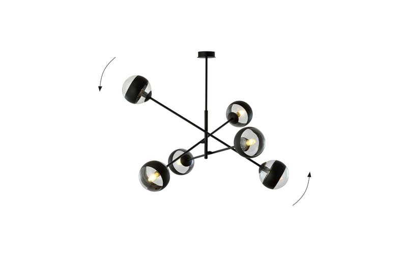 Linear 6 pendel Svart - Scandinavian Choice - Taklampa kök - Fönsterlampa hängande - Fönsterlampa - Pendellampor & hänglampor - Sovrumslampa - Vardagsrumslampa