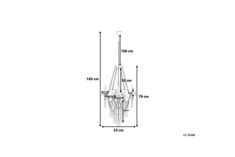 Locone Taklampa 79 cm - Silver - Belysning & el - Inomhusbelysning & lampor - Taklampa & takbelysning - Pendellampor & hänglampor