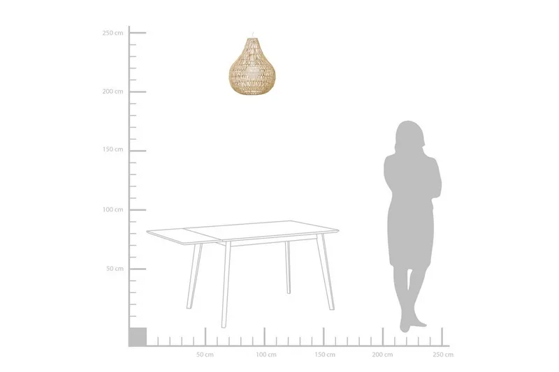 Molopo Taklampa 40 cm - Beige - Belysning & el - Inomhusbelysning & lampor - Taklampa & takbelysning - Pendellampor & hänglampor