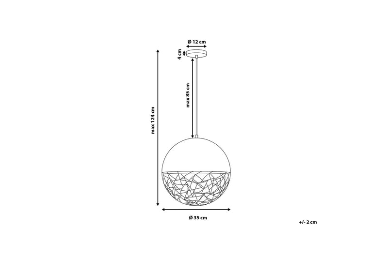 Padma Taklampa 35 cm - Koppar - Taklampa kök - Fönsterlampa hängande - Fönsterlampa - Pendellampor & hänglampor - Sovrumslampa - Vardagsrumslampa