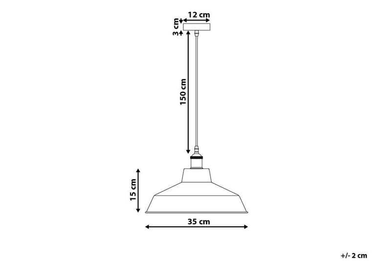 Pechora Taklampa 35 cm - Vit - Belysning & el - Inomhusbelysning & lampor - Taklampa & takbelysning - Pendellampor & hänglampor