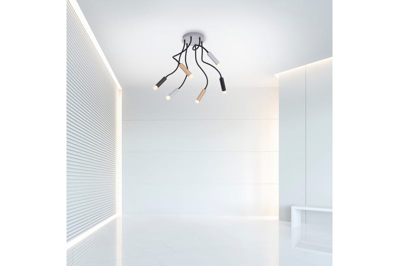 PURE-GEMIN taklampa, aluminium 137,5x68,5 cm - Grå/Guld - Taklampa kök - Fönsterlampa hängande - Fönsterlampa - Pendellampor & hänglampor - Sovrumslampa - Vardagsrumslampa