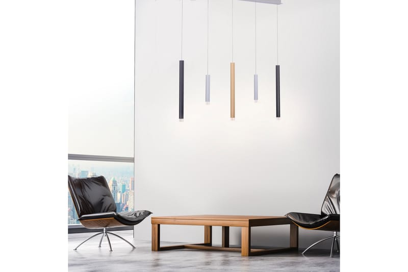 PURE-GEMIN Pendellampa, aluminium 100x200 cm - Grå/Guld - Taklampa kök - Fönsterlampa hängande - Fönsterlampa - Pendellampor & hänglampor - Sovrumslampa - Vardagsrumslampa