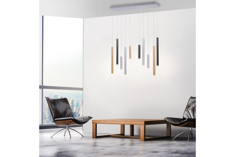 PURE-GEMIN Pendellampa, aluminium 89x200 cm - Flerfärgad - Belysning & el - Inomhusbelysning & lampor - Taklampa & takbelysning - Pendellampor & hänglampor