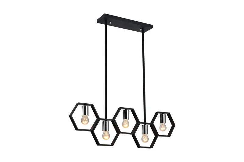 Queen B Pendellampa Dimbar LED, Svart