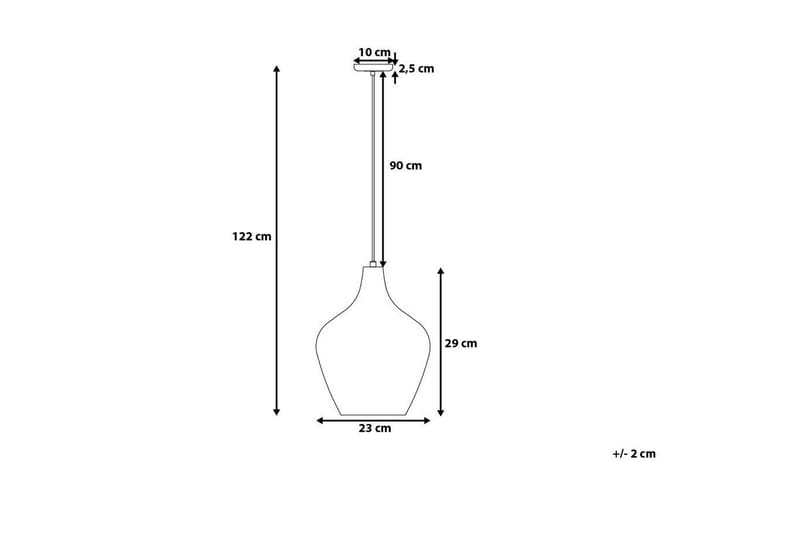 Sangone Taklampa 23 cm - Silver - Belysning & el - Inomhusbelysning & lampor - Taklampa & takbelysning - Pendellampor & hänglampor