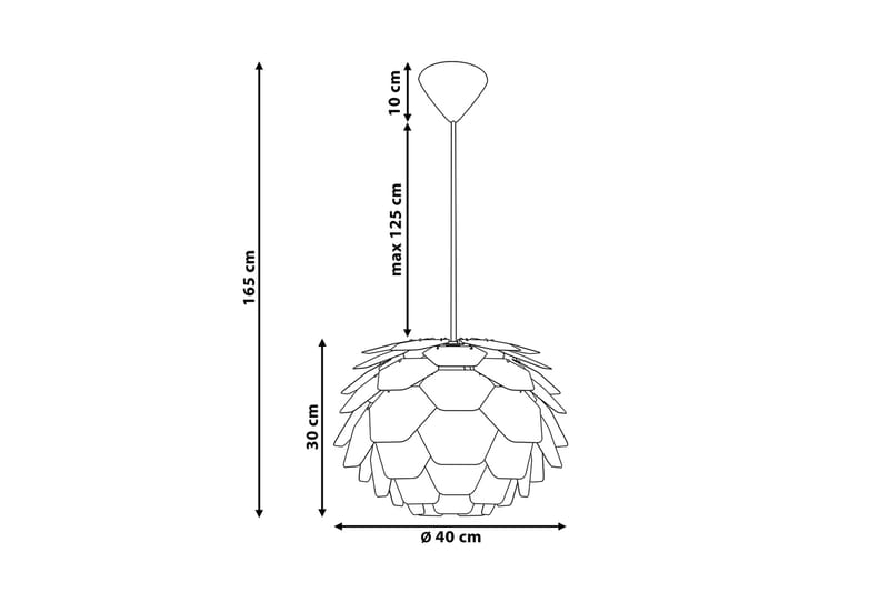 Segre Taklampa 40 cm - Svart - Belysning & el - Inomhusbelysning & lampor - Taklampa & takbelysning - Pendellampor & hänglampor