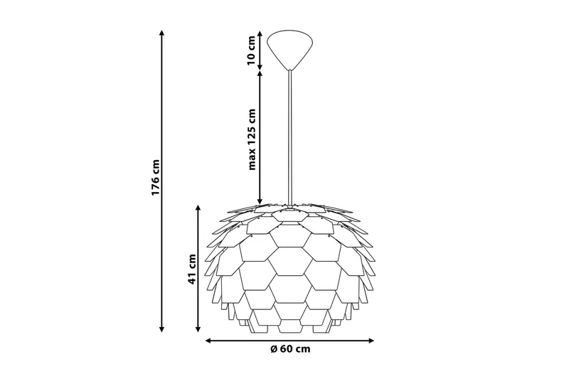 Segre Taklampa 60 cm - Koppar - Belysning & el - Inomhusbelysning & lampor - Taklampa & takbelysning - Pendellampor & hänglampor