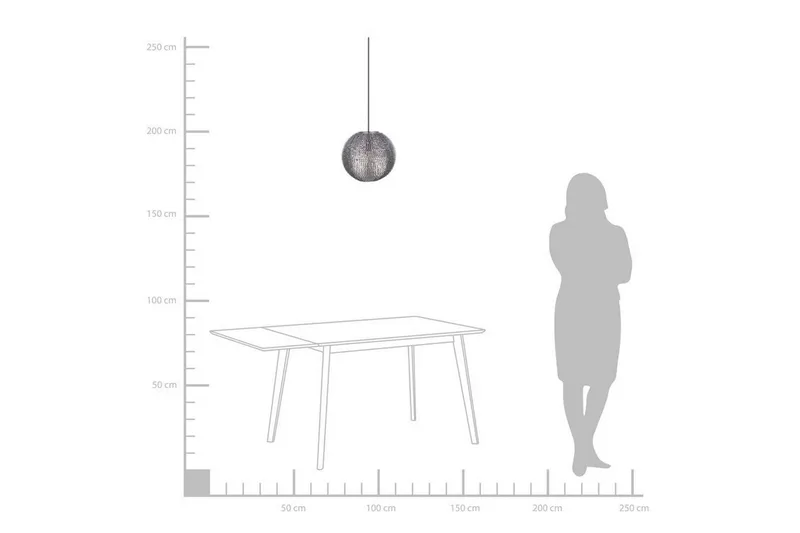 Seine Taklampa 30 cm - Silver - Belysning & el - Inomhusbelysning & lampor - Taklampa & takbelysning - Pendellampor & hänglampor