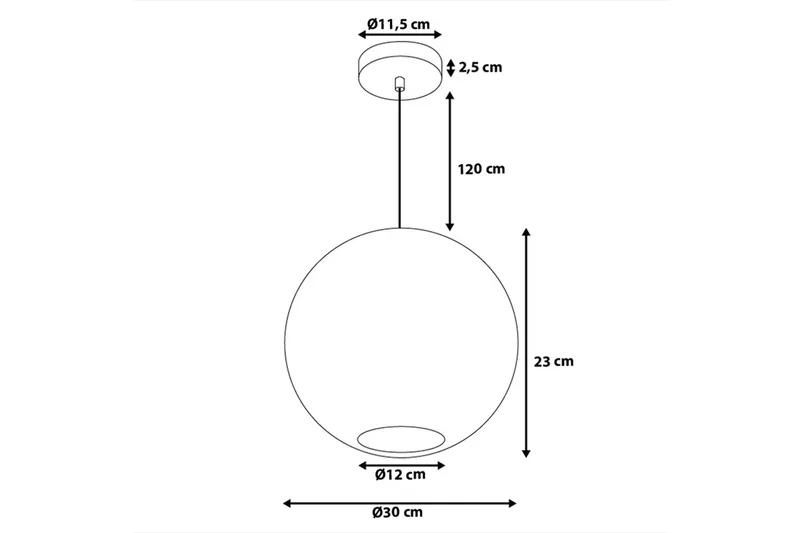 Seine Taklampa 30 cm - Silver - Belysning & el - Inomhusbelysning & lampor - Taklampa & takbelysning - Pendellampor & hänglampor