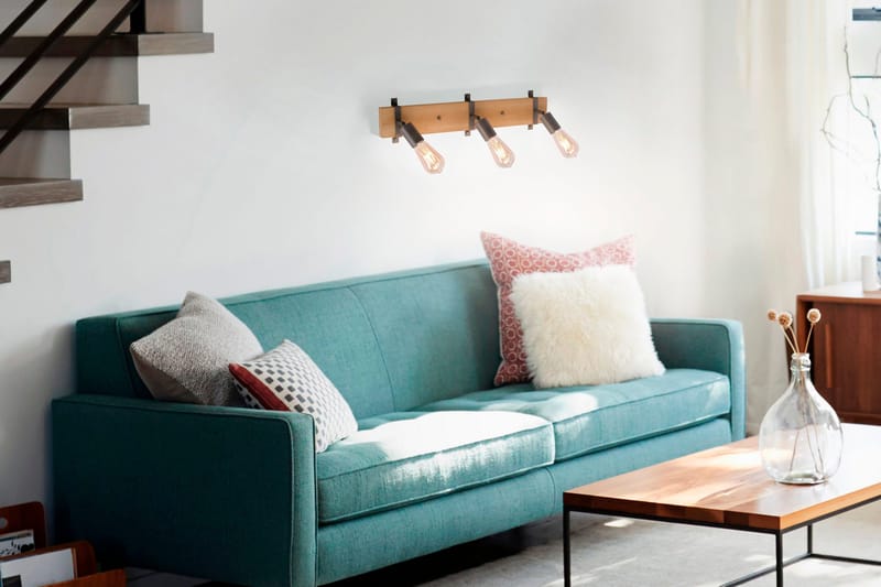 SLAT taklampa, natur trä 15 cm - Natur - Belysning & el - Inomhusbelysning & lampor - Taklampa & takbelysning - Pendellampor & hänglampor