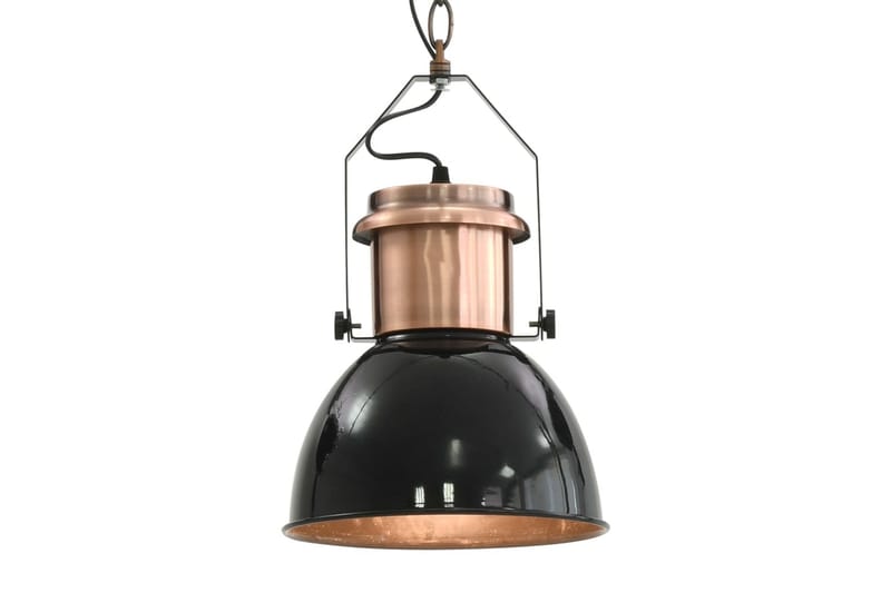 Taklampa 2 st svart rund E27 - Svart - Belysning & el - Inomhusbelysning & lampor - Taklampa & takbelysning - Pendellampor & hänglampor