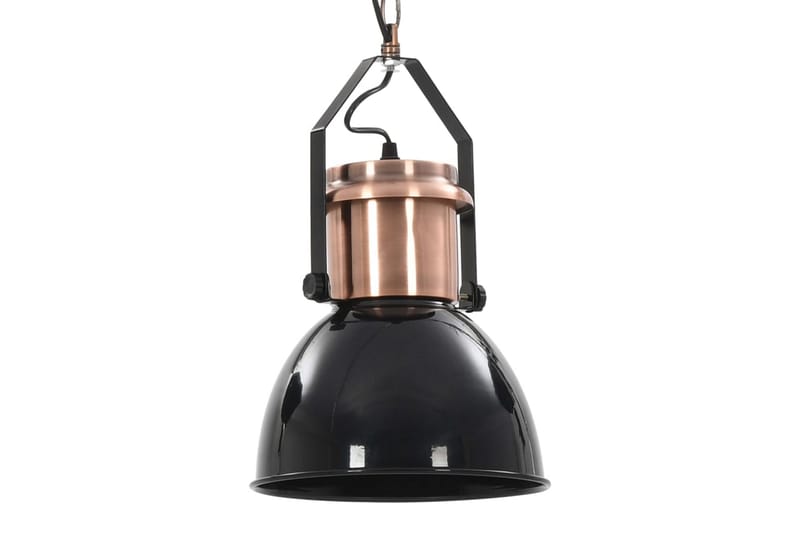 Taklampa 2 st svart rund E27 - Svart - Belysning & el - Inomhusbelysning & lampor - Taklampa & takbelysning - Pendellampor & hänglampor
