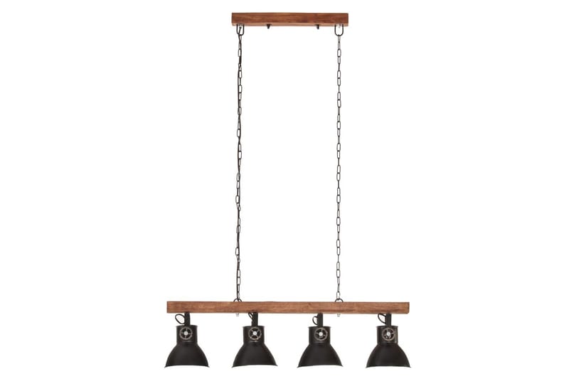 Taklampa industriell svart E27 mangoträ - be Basic - Belysning & el - Inomhusbelysning & lampor - Taklampa & takbelysning - Pendellampor & hänglampor