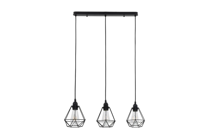 Taklampa med diamantdesign svart 3xE27-lampa - Svart - Taklampa kök - Fönsterlampa hängande - Fönsterlampa - Pendellampor & hänglampor - Sovrumslampa - Vardagsrumslampa