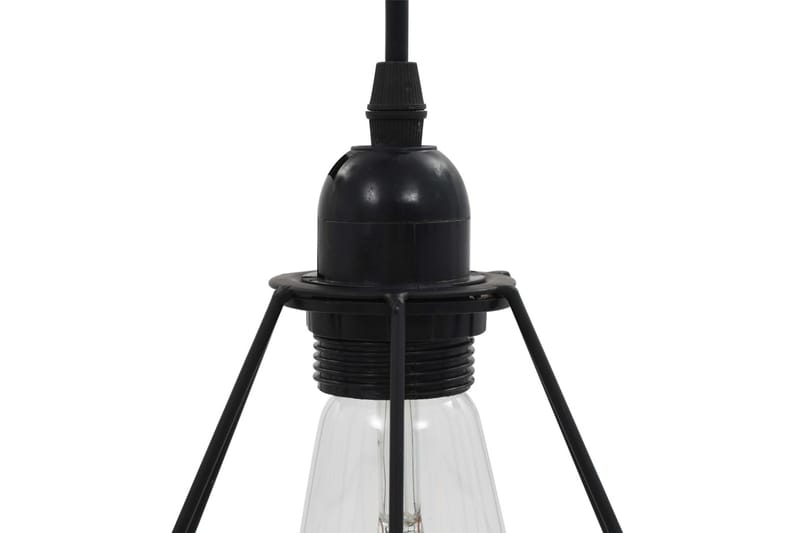 Taklampa med diamantdesign svart 3xE27-lampa - Svart - Taklampa kök - Fönsterlampa hängande - Fönsterlampa - Pendellampor & hänglampor - Sovrumslampa - Vardagsrumslampa